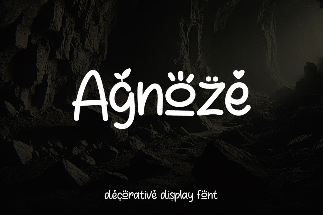 Agnoze Font preview